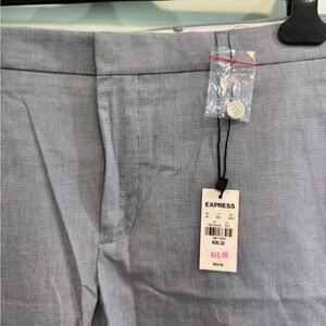 Express Light Gray Checkered Pants